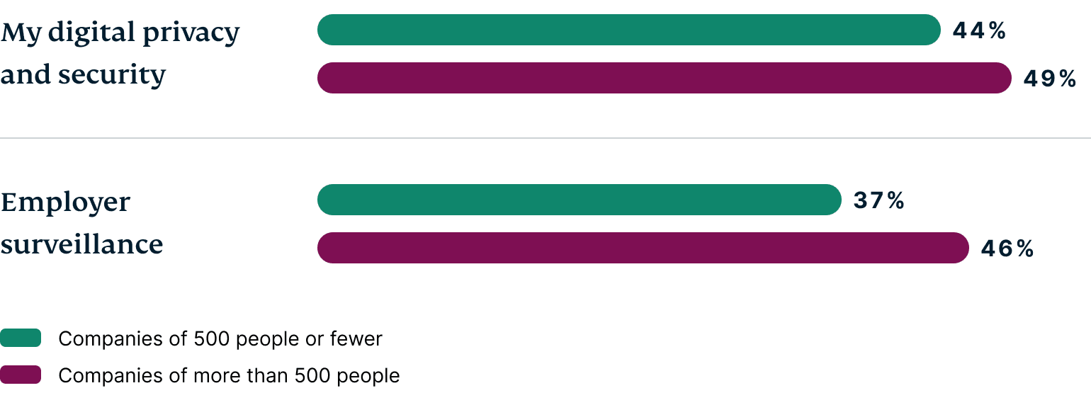 Worker concerns about metaverse.