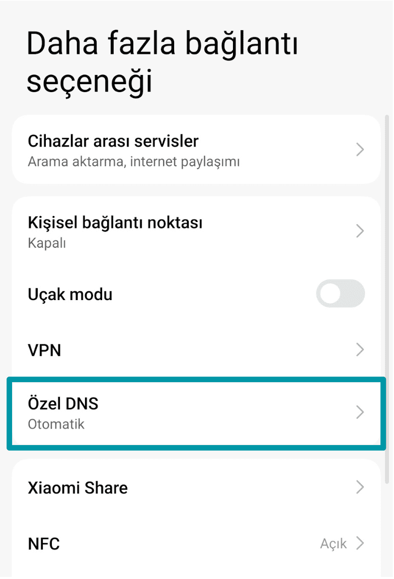 Tap Private Dns Tr