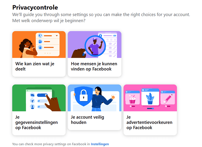 Facebook Privacy Checkup page.