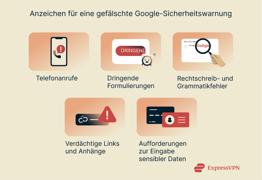 Six signs of fake Google security alerts