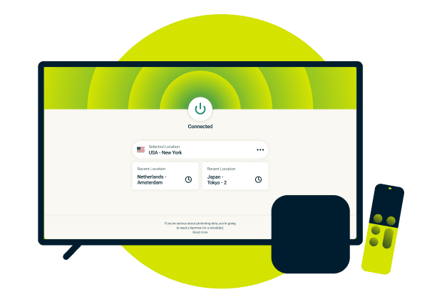 Connectez-vous à ExpressVPN Connectez-vous à l’application VPN pour Apple TV à l’aide de vos identifiants ExpressVPN. Connectez-vous à un s...