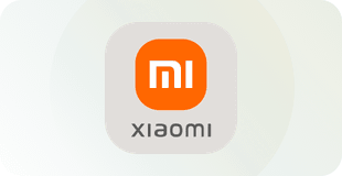 Logo Xiaomi na jasnym tle