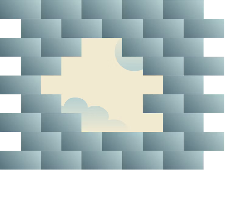 กำแพงอิฐที่ถูกบุกรุก