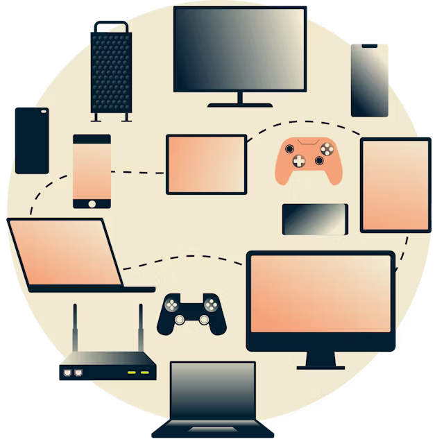 Pięć urządzeń korzystających z usługi ExpressVPN jednocześnie.