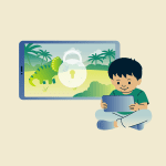 How to lock the screen for kids while using a phone or tablet