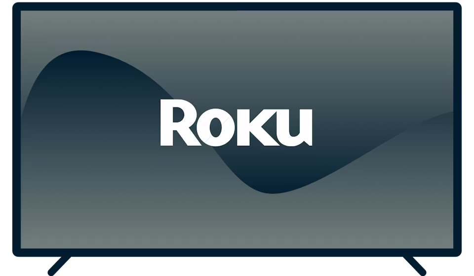 Roku-logo på en TV.