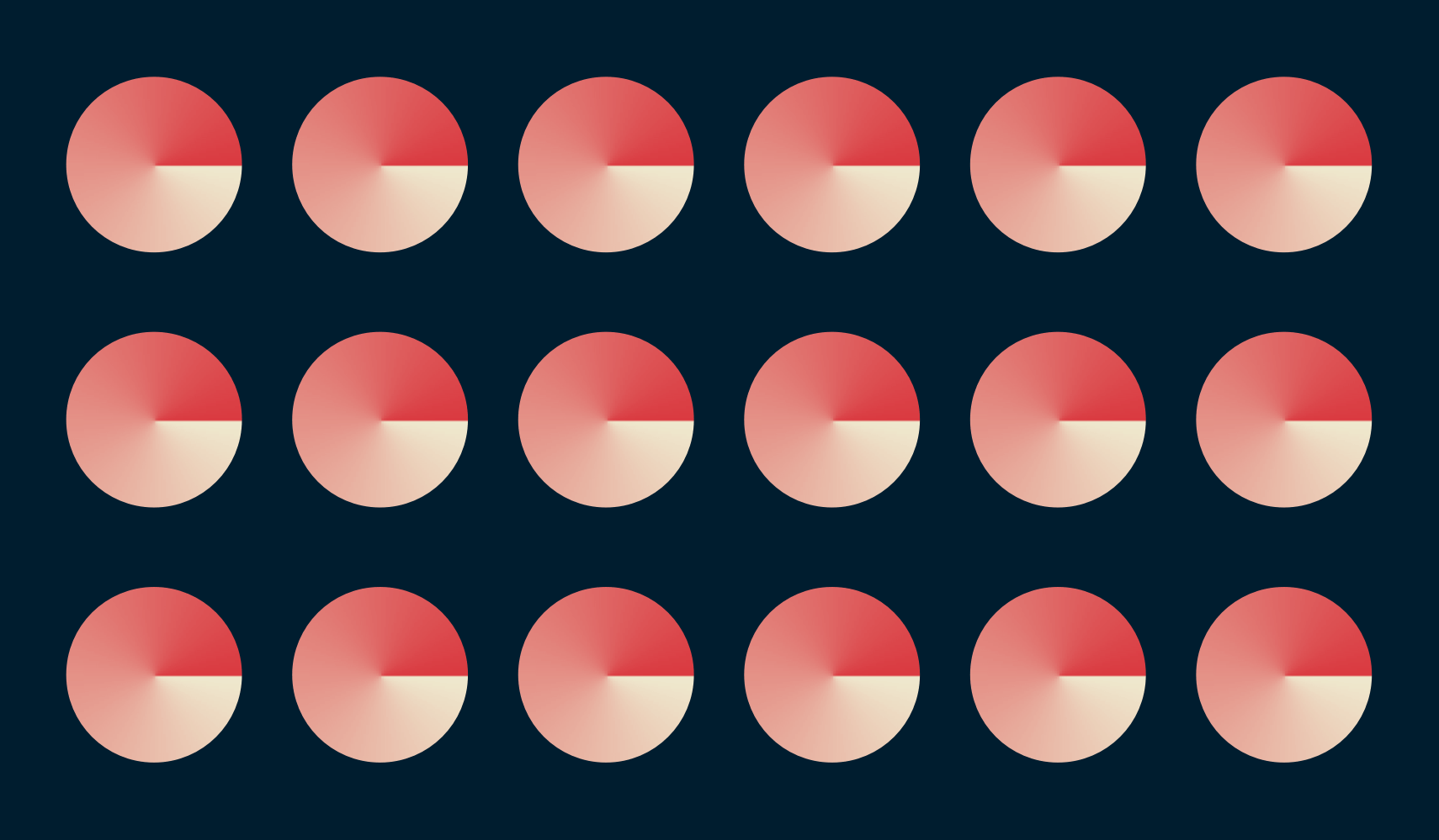 Een rooster met identieke blokken toont hoe Trusted Server er voor zorgt dat software en configuraties consistent zijn over alle ExpressVPN servers.