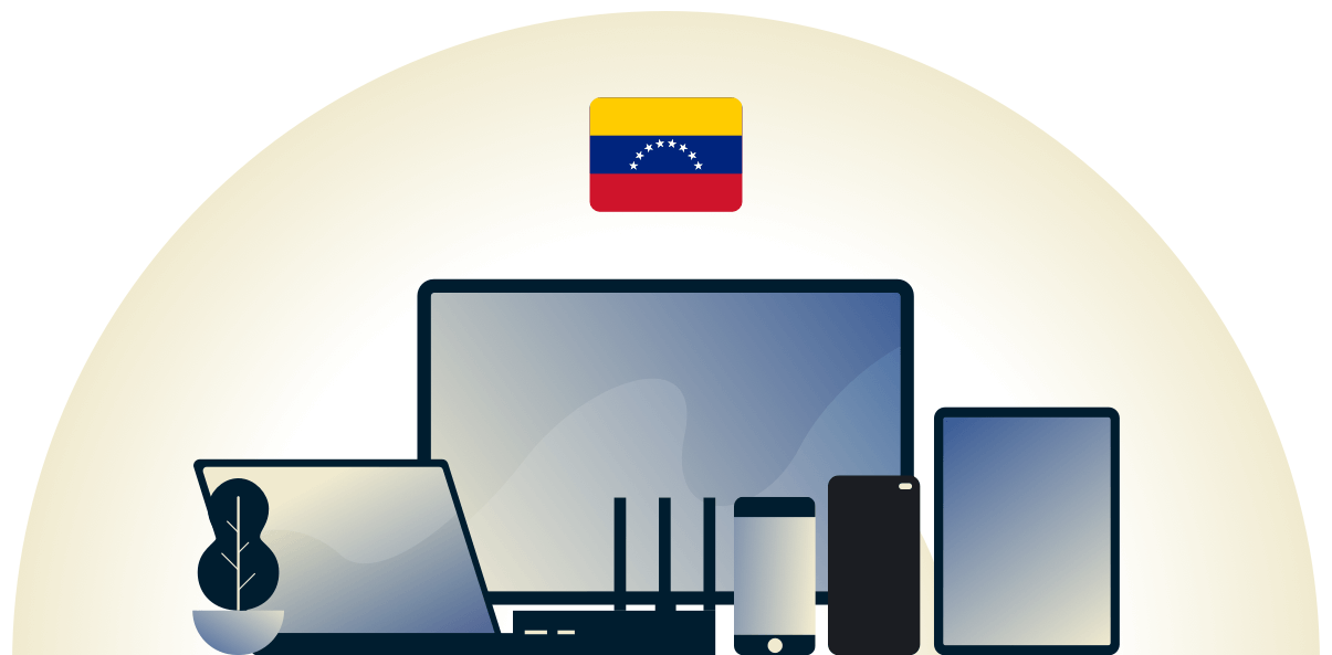 VPN de Venezuela protegiendo una gran variedad de dispositivos.