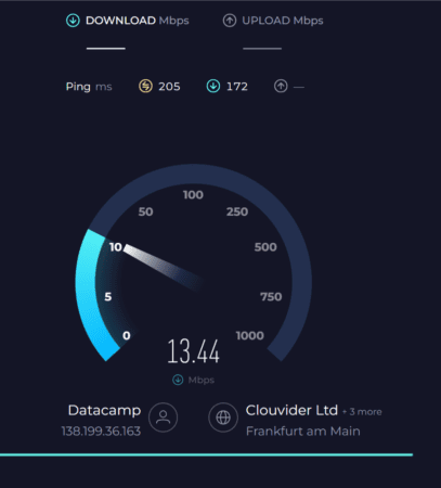 Speedtest website