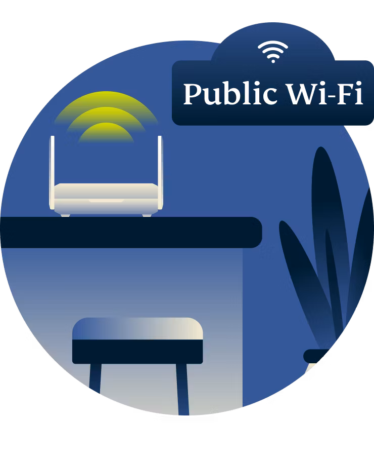 เราเตอร์ Aircove Go บนโต๊ะ