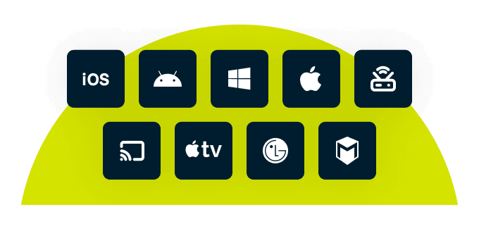 Vit flagga på en ö.