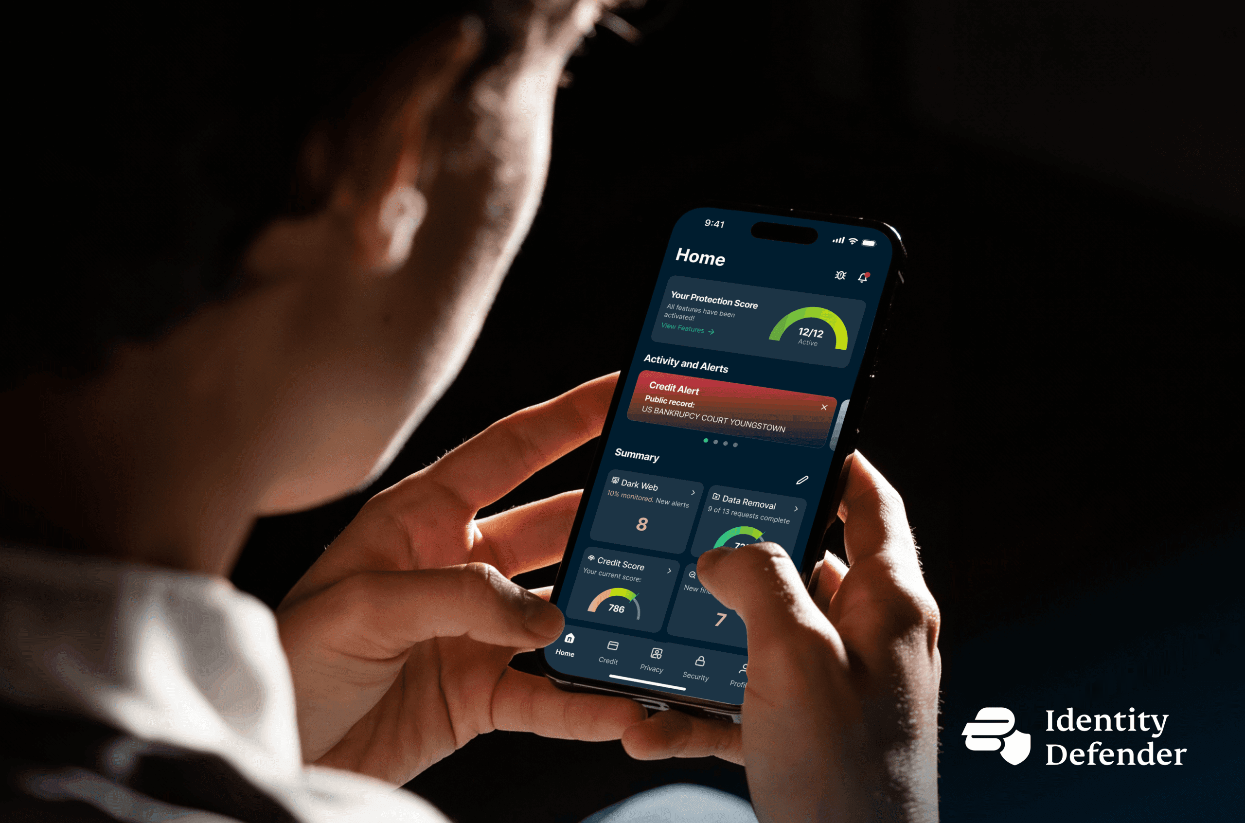 Lifestyle image of ExpressVPN Identity Defender.